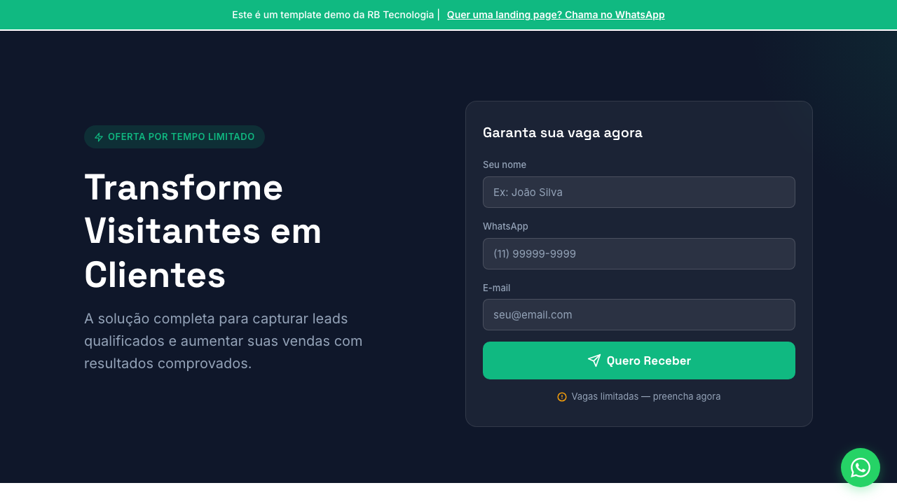 Template Landing Page