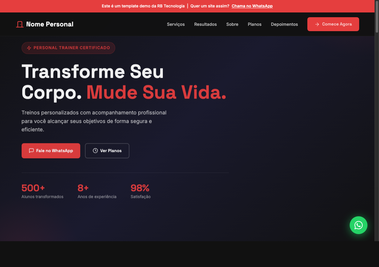 Template Personal Trainer