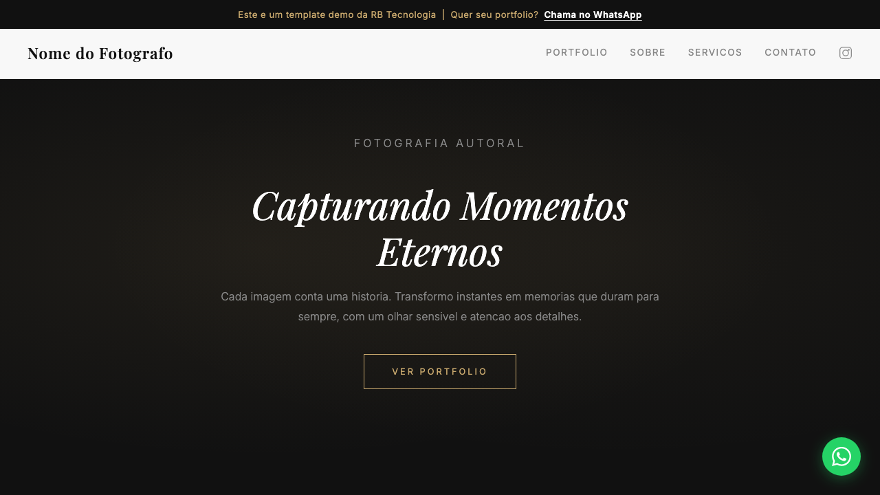 Template Portfolio Fotografo