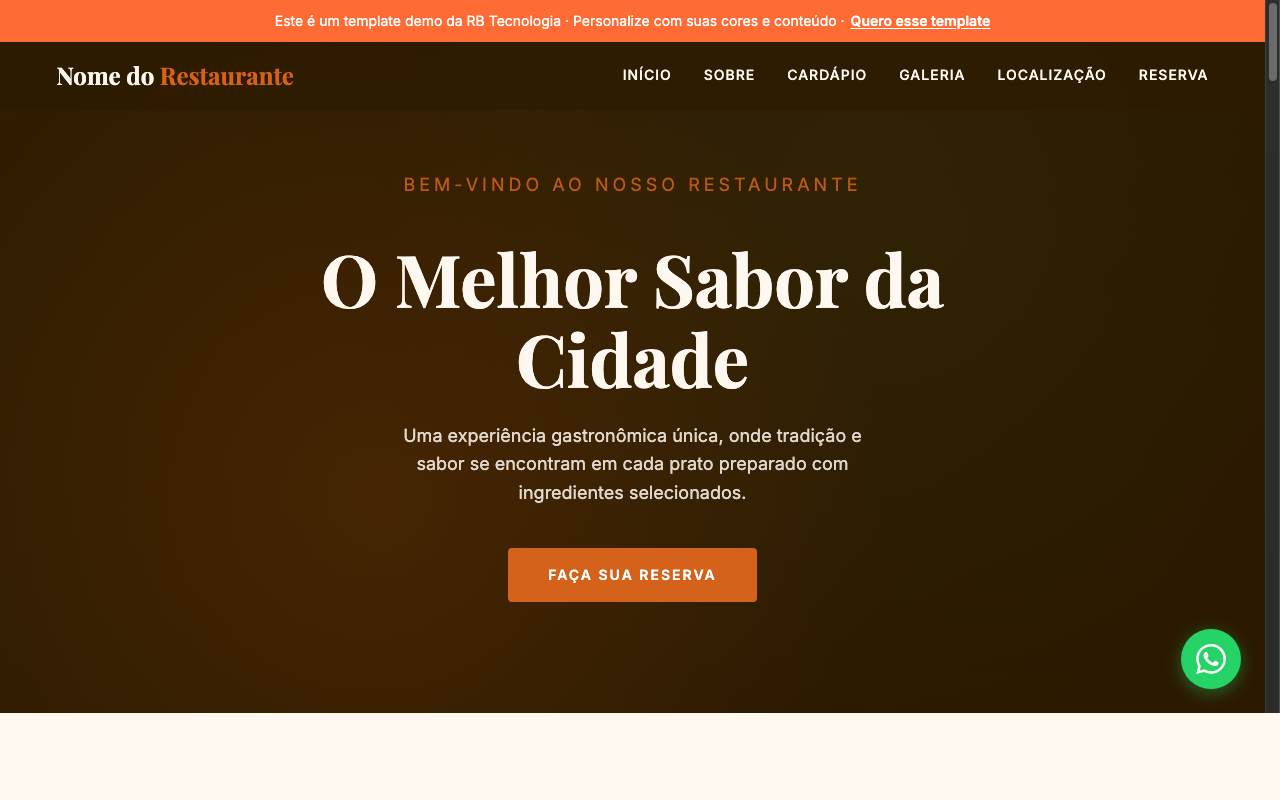 Template Restaurante